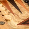 Manopoulou Backgammon: Olive Burl - Medium Best