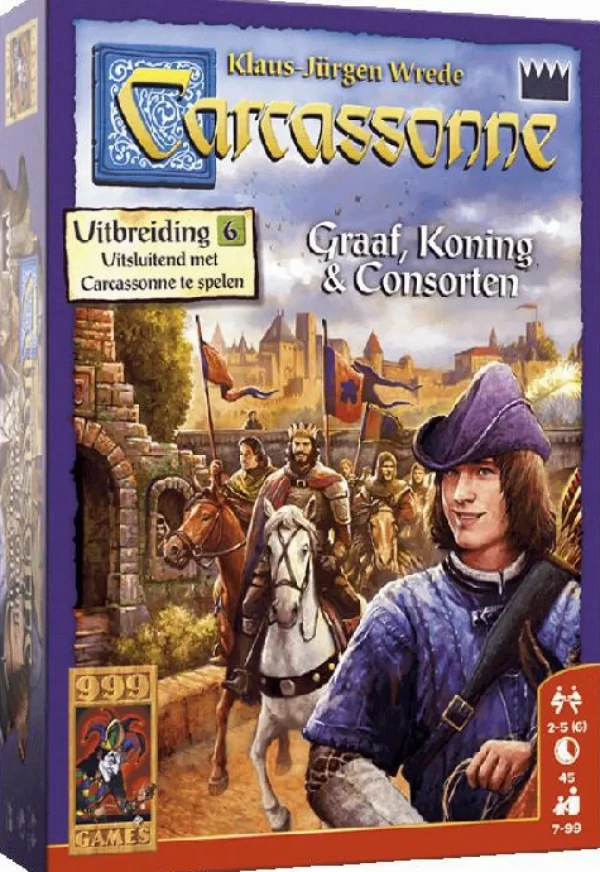 999 Games Carcassonne: Graaf, Koning En Consorten Bordspel Store
