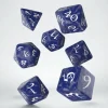 Q Workshop Classic Rpg Cobalt & White Dice Set (7) Sale
