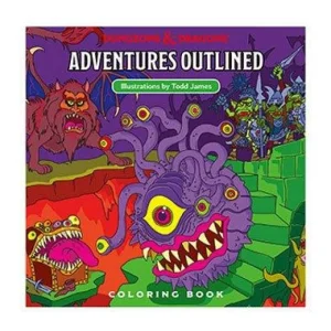 Wizards of the Coast D&D Adventure Outlined Coloring Book Clearance