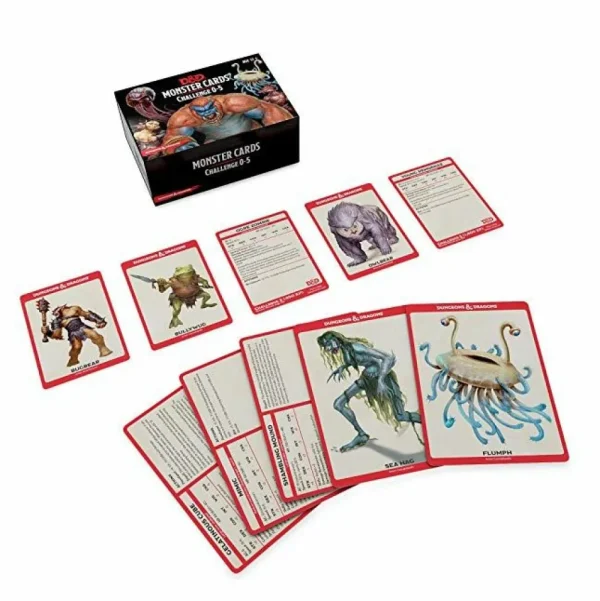 Gale Force 9 D&D Monster Card Deck Levels 0-5 (195) Cheap
