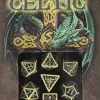 Q-Workshop Dice Set Celtic - Revised Beige & Black Flash Sale