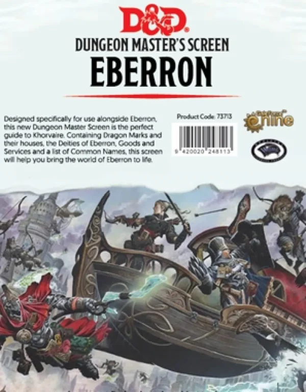 Gale Force 9 Dungeons & Dragons Dm Screen Eberron Fashion
