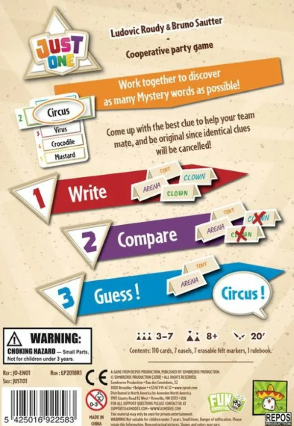 Repos Games Just One - Partyspel [En] Discount