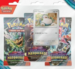 Pokemon USA Pokemon - Twilight Masquerade 3 Booster Blister - Snorlax Clearance