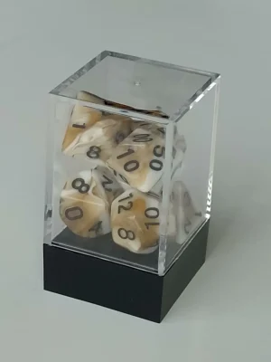 Spellenhuis Rpg Dice Set (7) Double Color Bruin Wit Best Sale