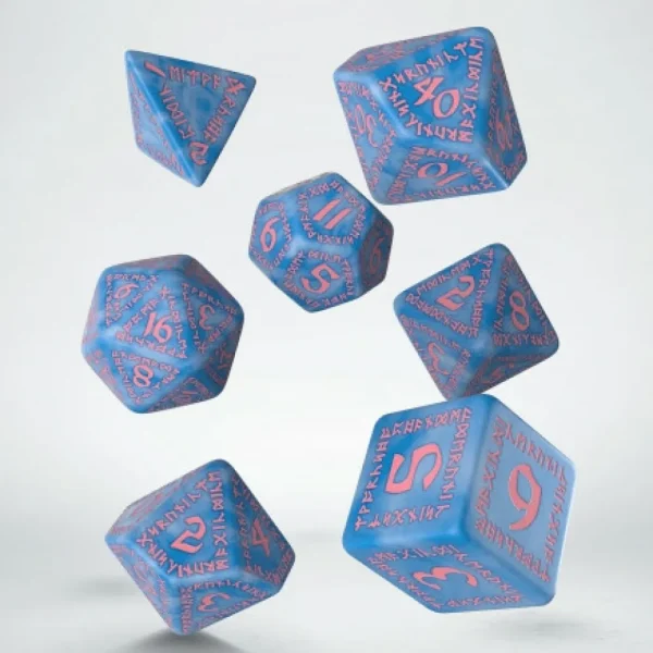 Q Workshop Runic Glacier & Pink Dice Set (7) Flash Sale