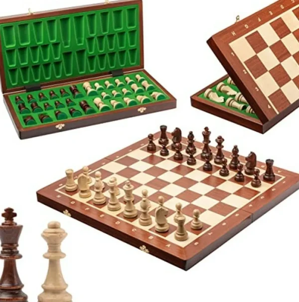 Hot Games Schaakcassette - Mahonie / Essenhout. No6 Online