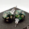 Chessex Stud Earrings Scarab Jade Mini-Poly D20 Fashion