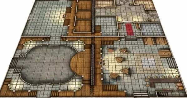 Loke Battle Mats Towns & Taverns Battle Mat Cheap